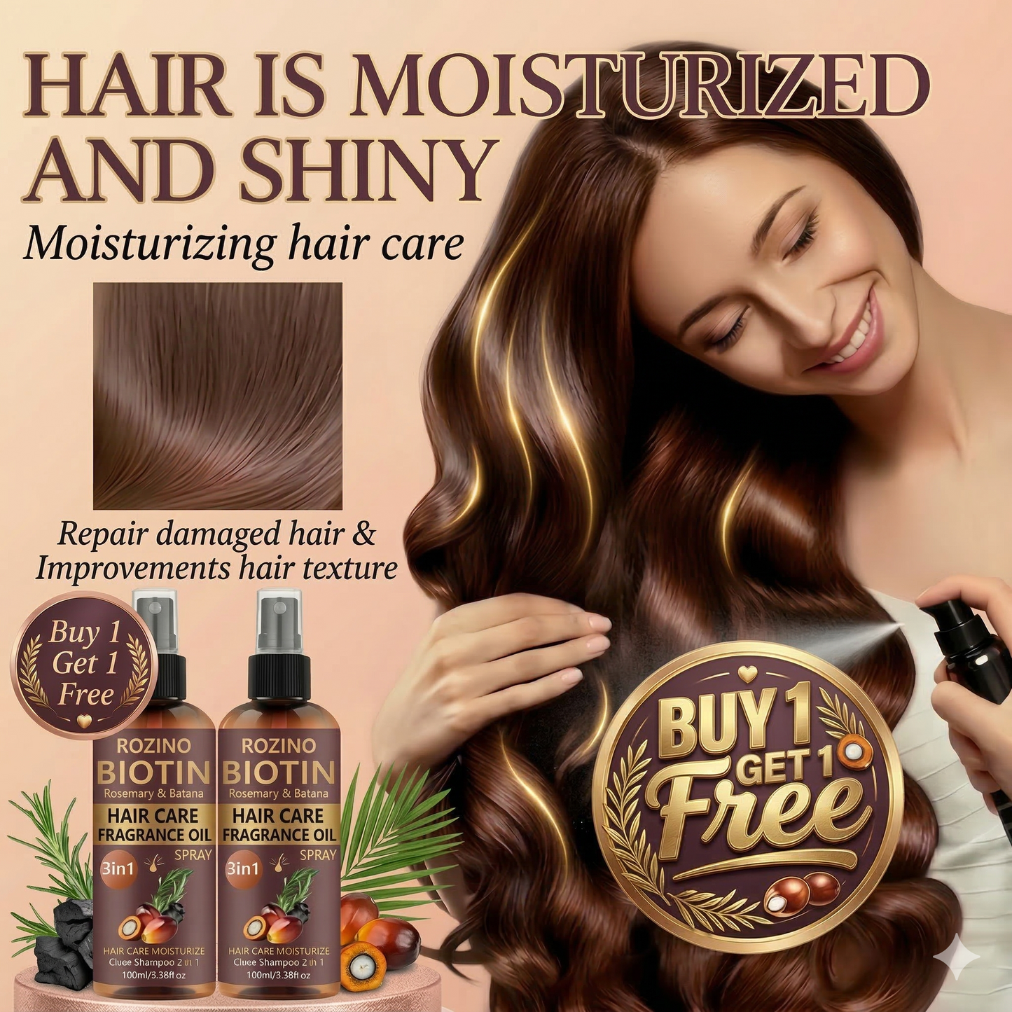 3-in-1 Rosemary Hair Spray